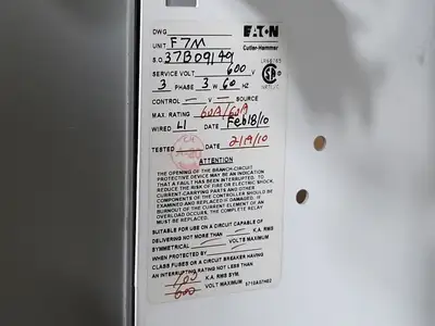 Used EATON HFD3060 Switchgears British Columbia CA | Lenmark #240435