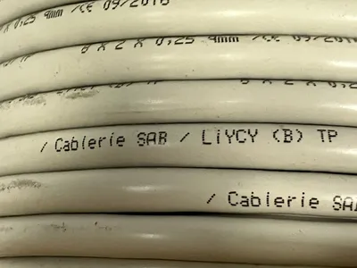 3450825 | SAB  Multiconductor Cable, 8PR, 24AWG , 14x34 PVC 90' FT - New Other