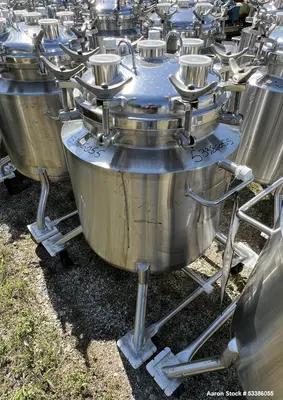 Used Dimple Jacketed 316L SS Precision Stainless Freeze/Thaw Tank