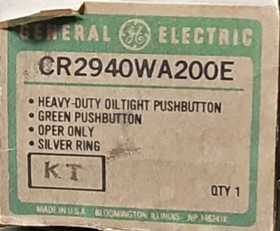 General Eletric CR2940WA200E Push button. Loc4E27