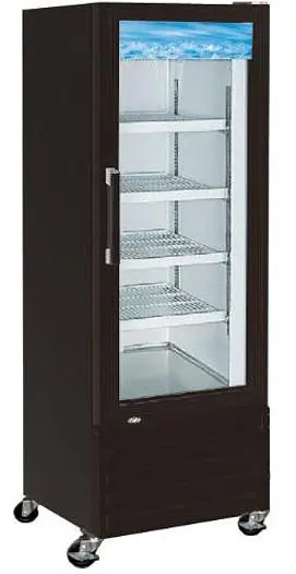28" Swing Glass Door Black Merchandiser Refrigerator - Available in  black or wh