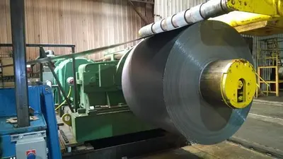 74" x .375" x 55,000 Lbs. Hydrochloric Push Pull Pickle Line (Used)