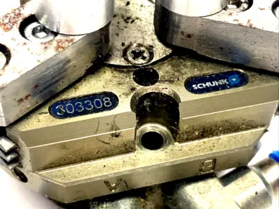 303308 | Schunk  Universal Pneumatic 3-Jaw Gripper 2.5mm Stroke Per Jaw PZN-plus 40 - Used