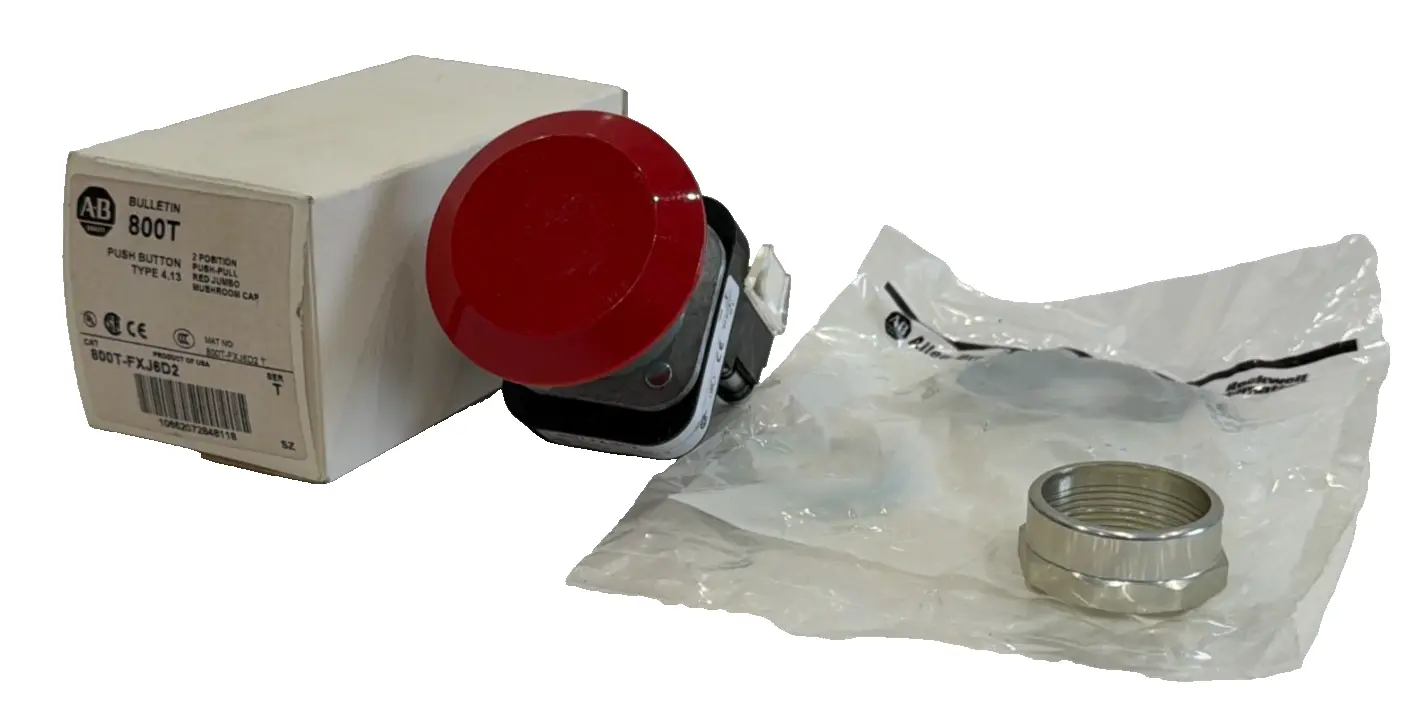 ALLEN BRADLEY 800T-FXJ6D2 PUSH BUTTON SER. T 800TFXJ6D2 NEW, SURPLUS