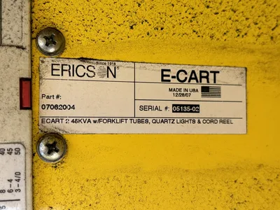 Ericson e-cart 45 kva Mobile Tempoary Power Distribution 125 A 07062004