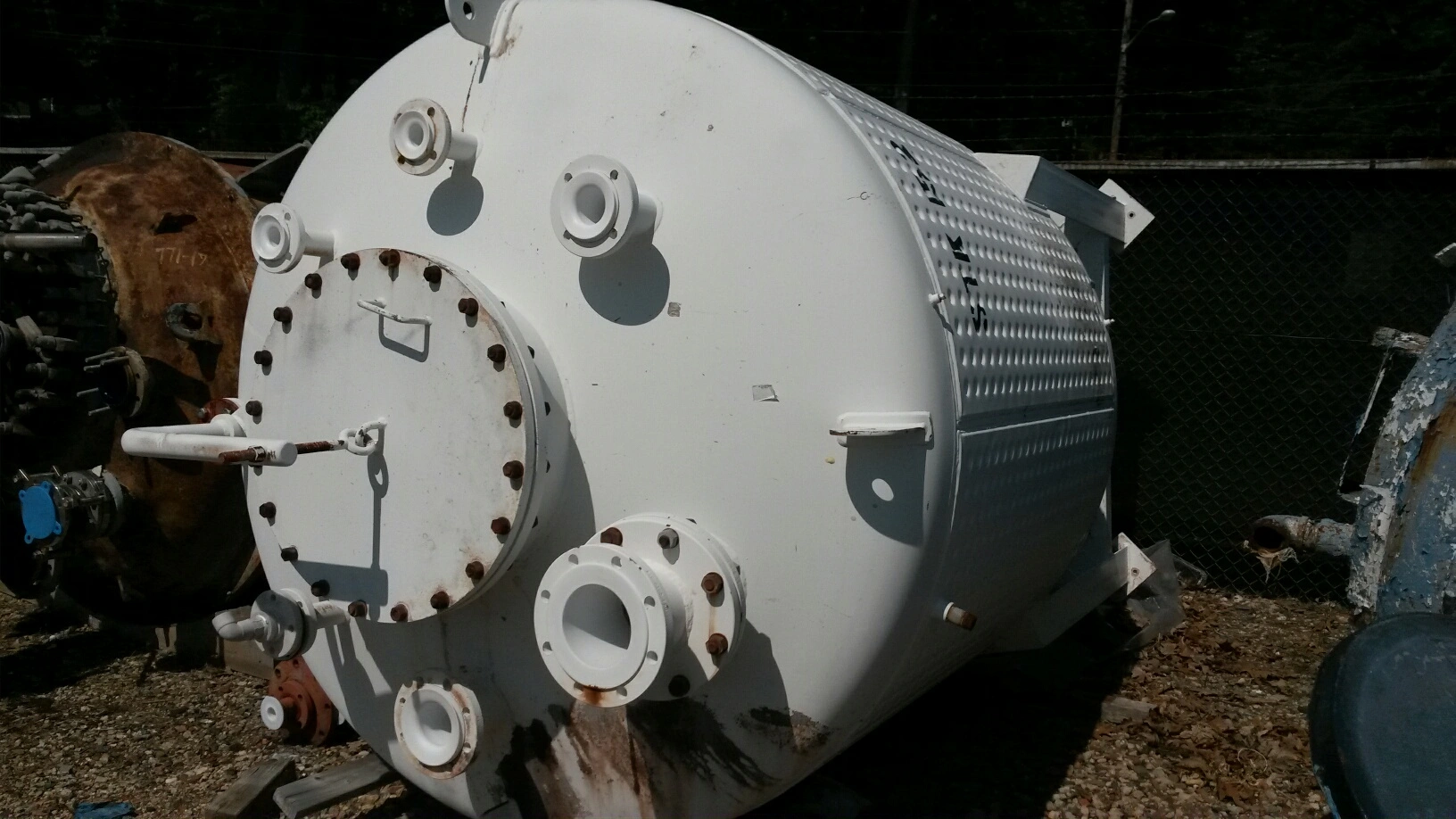 1500 Gallon 30 PSI Internal, 70 PSI Jacket Teflon Lined Carbon Steel Reactor