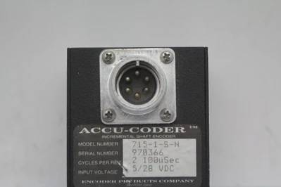Used Accu Coder 715-1-S-N Encoders California US | Davliegogo LLC #1707661