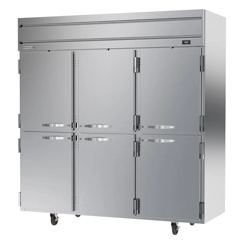 Beverage-Air HFP3HC-1HS 78" Horizon Series Three Section Reach In Freezer, (6) Left/right Hinge Solid Doors, 115v