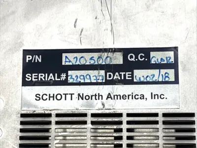 Used SCHOTT Ace 1 Fiber Optic Light Source 115-120V 60Hz 3A Light Source Equipment Michigan US | Maverick Industrial Sales #1392494