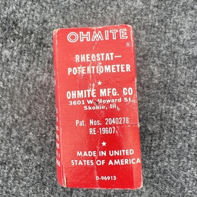 New | in-Stock Ohmite 0460 Potentiometers California US | Davliegogo LLC #1706462