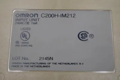 Omron C200H-IM212/ C200HIM212 Input Unit 24 V DC/AC 16 Point STOCK K-452-A