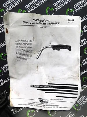 Cloos ZK-SKQ-A-F/2-MKQ Cable Assembly for Magnum 200 GMA Gun 3.0m Used