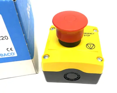 New | in-Stock BACO 224 220 Emergency Control Switch Station, Maintained, 2 NC, 40mm Industrial Controls Michigan US | Maverick Industrial Sales #1514690