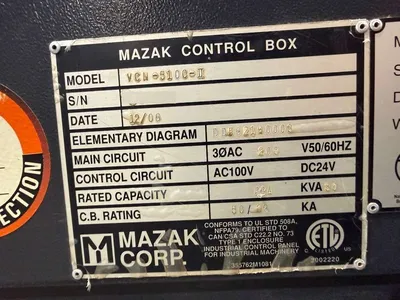 USED 2006 MAZAK VCN 510C-II