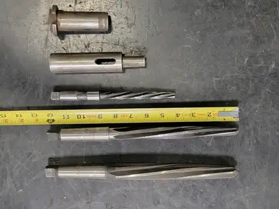 1/2", 13/16", 1-1/16" HSS Spiral Flute Taper Shank Reamer Set