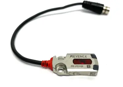 PR-F51CP | Keyence  Photoelectric Sensor Transmitter Thrubeam 0.6m 4-Pin 10-30VDC - Used