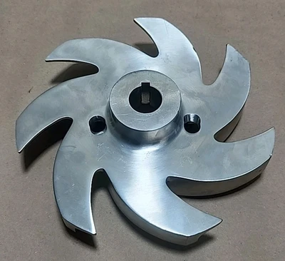 *PREOWNED* Stainless Centrifugal Pump Impeller 7-Vane 22mm Bore + Warranty!
