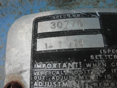 USED TWIN DISC C 107 SP