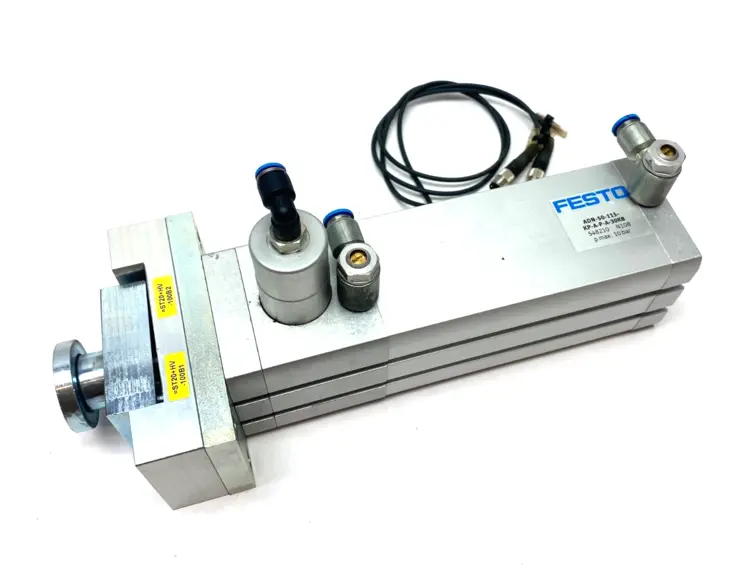 Used FESTO COMPACT CYLINDER W/ CLAMPING UNIT 548210 Clamps | Maverick Industrial Sales #1119762