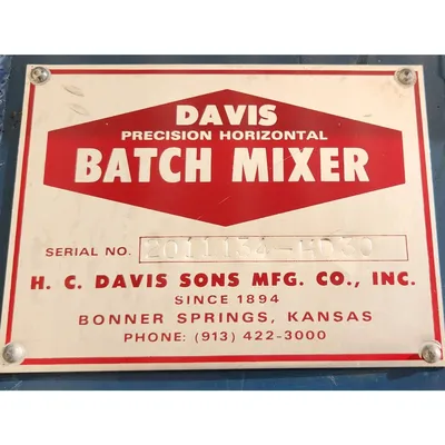 USED H. C. DAVIS SONS MFG. CO., INC. HD-30