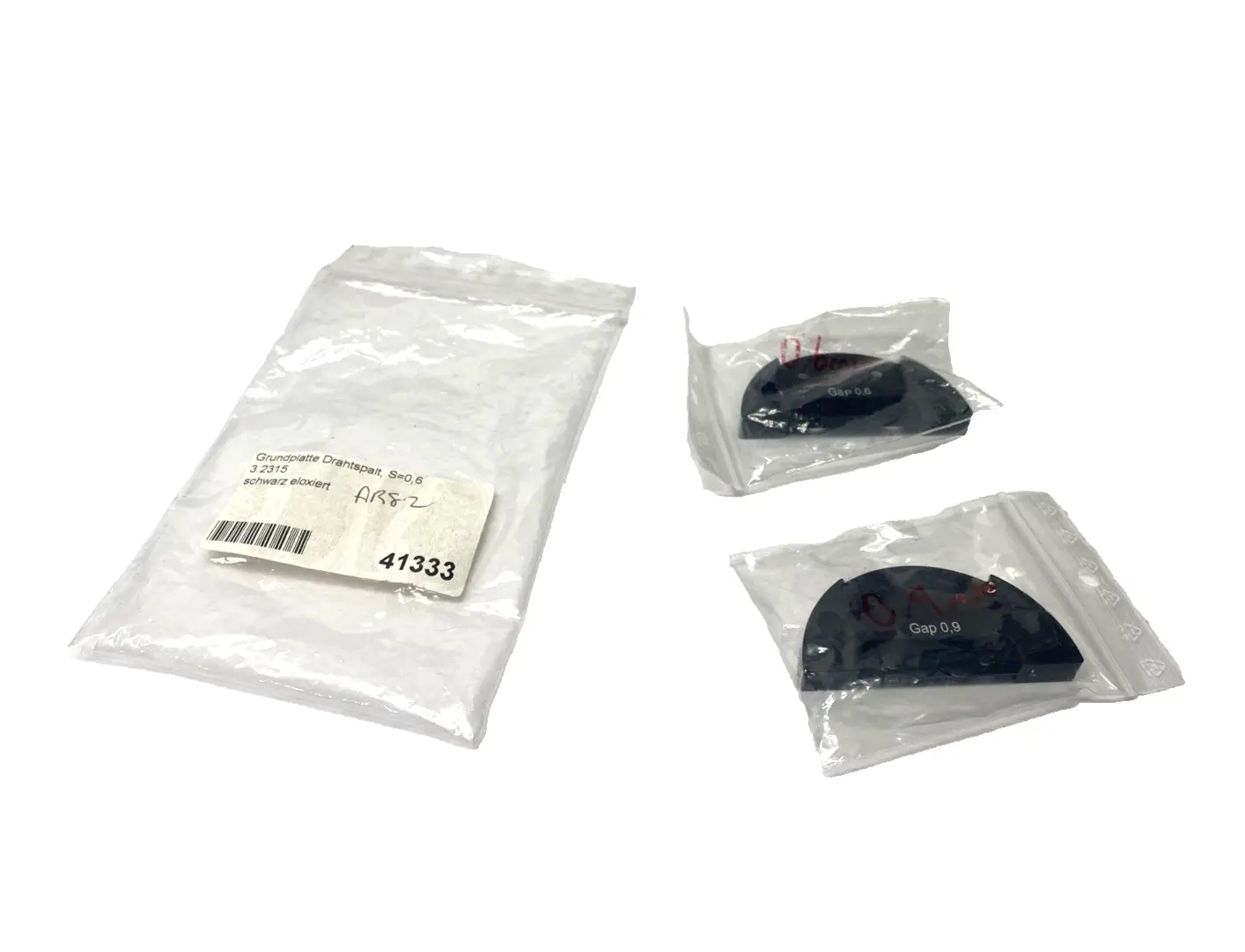 USED HESSE GROUND/BASE PLATE SET, 0.6MM & 0.9MM