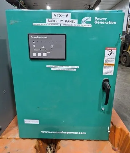 125 Amp Cummins OTECA-1601109 PowerCommand Automatic Transfer Switch Used