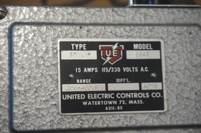 NEW UNITED ELECTRIC E5-9343 TEMPERATURE SWITCH E59343