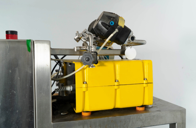 Westfalia CSC 6-06-476 hydro-hermetic clarifier skid, 316L SS.