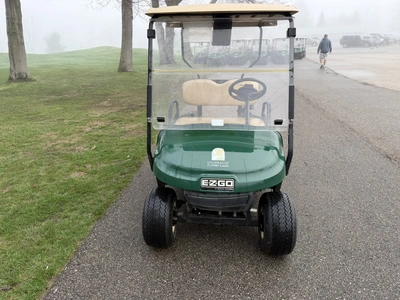 (1) 2015 E-Z-Go golf cart with a Kawasaki gas engine, does not include Club canopy, ball cover, club...