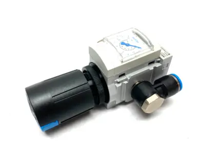 USED FESTO PRESSURE REGULATOR 1/4" PORTS MS4-LR-1/4-D6-AS