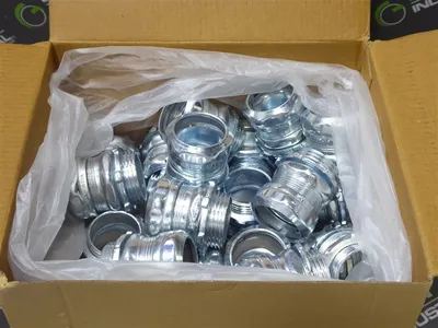 Box of 25 Steel City TC113A Zinc Plated Steel Compression Connectors 1" New NIB