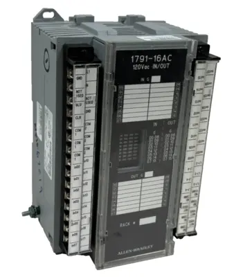 USED ALLEN BRADLEY 1791-16AC BLOCK I/O MODULE SER. B REV: A01 179116AC