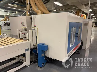 Used 2019 E-CHAIN ECT-48S ANGULAR DOUBLE END-TENONER LINE Woodworking Tenoners Ontario CA | Taurus Craco Machinery Inc #1314188
