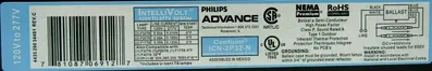 NEW LOT OF 2 PHILLIPS ADVANCE ICN-2P32-N BALLAST ICN2P32N