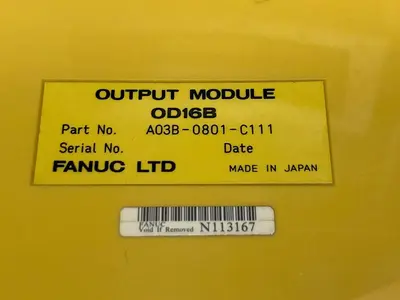 Used FANUC A03B-0801-C127 PLC Input & Output Ohio US | Surplus Asset Holdings #1243360