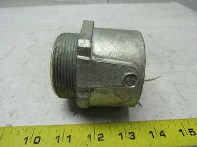 2" Conduit Hub Zinc Plated Cast Malleable Iron Rigid/Imc Nylon Insert  No Nut
