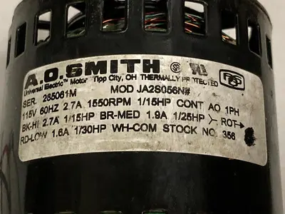 Used A O SMITH JA2N190N Industrial Controls Ohio US | Surplus Asset Holdings #1235978
