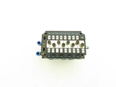 Festo CPV10-GE-ASI-8E8A M8  8-Station Pneumatic Solenoid Valve Manifold 24VDC