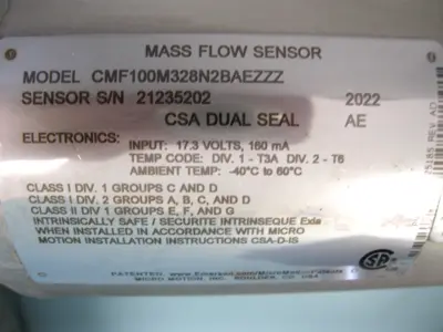 USED Micro Motion CMF100 M328N2BAEZZZ