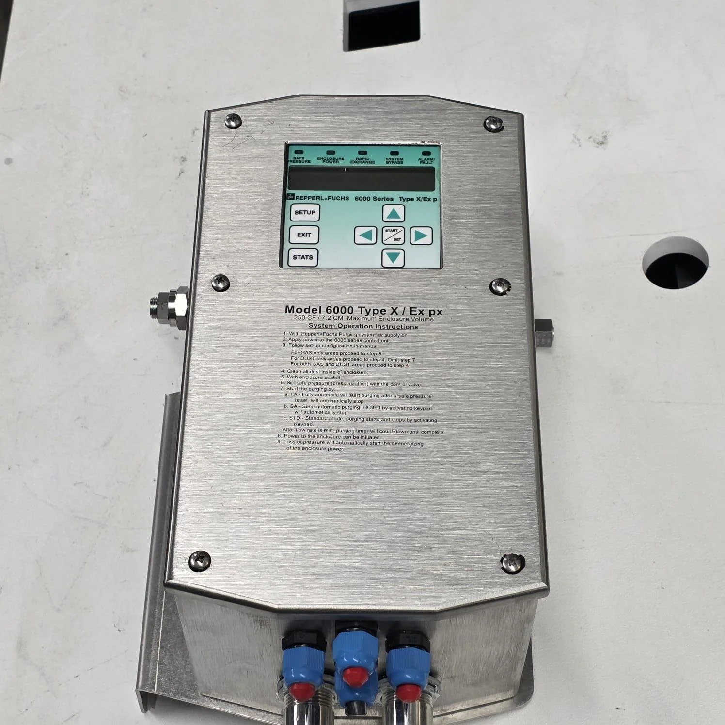 Pepperl + Fuchs 6000 Series Type X / Ex px Purging and Pressurization System # 8032