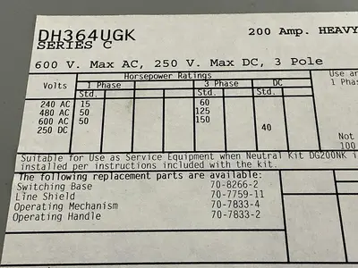 USED EATON DH364UGK