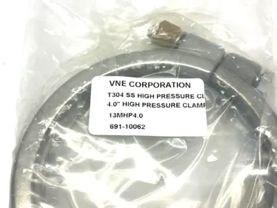 13MHP4.0 | VNE Corp  High Pressure Vacuum Clamp 4" Diameter T304 SS 691-10062 - New Other