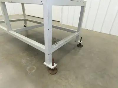 5/8" Steel Top Machine Base Welding Table Work Bench 65x31" Top 28-31" H