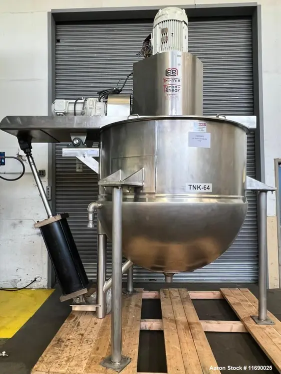 Used LEE IND TRIMIX TURBOSHEAR 600D12T Stainless Steel Tanks Illinois US | Aaron Equipment #874457