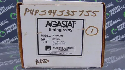 Agastat 7012ACH2 Timing Relay Module 120V 1.5-15 Seconds New NIB