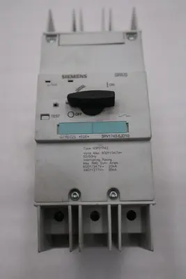SIEMENS SIRIUS 3RV1742-5JD10 CAT.A 50/60Hz IEC/EN 60947-2 CIRCUIT BREAKER #5428