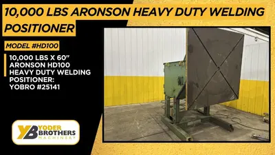 10,000 LBS X 60" ARONSON HD100 HEAVY DUTY WELDING POSITIONER: YOBRO #25141