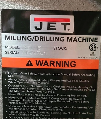 New | in-Stock JET 45543434453434576343343 Milling Cutters California US | Amiron Machinery #1277422