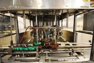 Used BINER ELLISON F-52 TDG 24SS Overflow Pressure Gravity Liquid Fillers Illinois US | Aaron Equipment #84266