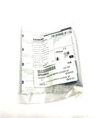 NEW SIEMENS CIRCUIT BREAKER ACCESSORY TERMINAL COVER 3-POLE
